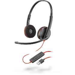 POLY Blackwire C3220 Casque Avec fil Arceau Bureau/Centre d'appels USB Type-A Noir