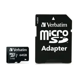 Verbatim Pro mémoire flash 64 Go MicroSDXC UHS Classe 10