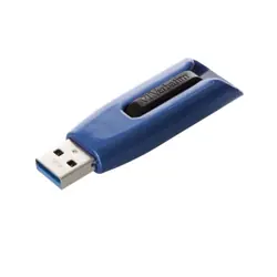 Verbatim Store 'n' Go V3 Max lecteur USB flash 128 Go USB Type-A 3.2 Gen 1 (3.1 Gen 1) Noir, Bleu