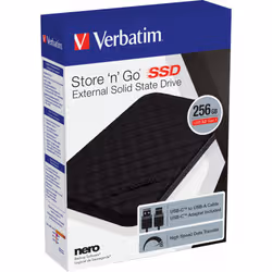 Verbatim Disque SSD portable Store 'n' Go USB 3.2 Gén 1 256 Go - Vue supplémentaire 5