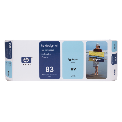 HP 83 680-ml Light Cyan DesignJet UV Ink Cartridge cartouche d'encreOriginal Cyan clair
