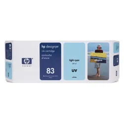HP 83 680-ml Light Cyan DesignJet UV Ink Cartridge cartouche d'encreOriginal Cyan clair