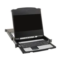 Tripp Lite B030-DP08-17D commutateur écran, clavier et souris Grille de montage Noir