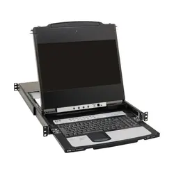 Tripp Lite B030-DP16-17D commutateur écran, clavier et souris Grille de montage Noir