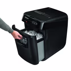 Fellowes AutoMax 150C destructeur de papier Destruction croisée 23 cm Noir, Gris - Vue supplémentaire 7