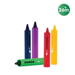 Nuby ID6156 jeu, jouet et adhésif de bain Crayons pour baignoire Bleu, Vert, Rouge, Violet, Jaune