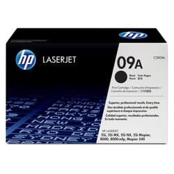 HP 09A Black Original LaserJet Toner Cartridge Cartouche de tonerNoir
