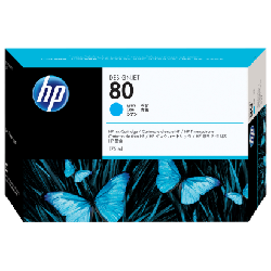 HP 80 175-ml Cyan DesignJet Ink Cartridge cartouche d'encreOriginal