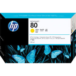 HP 80 cartouche d'encre jaune 350 ml