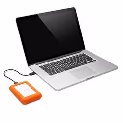 LaCie Rugged Mini disque dur externe 2 To Orange, Argent - Vue supplémentaire 3