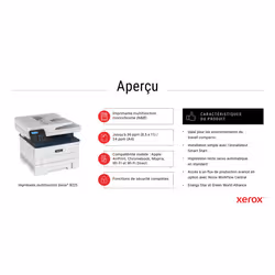 Xerox B225 copie/impression/numérisation recto verso sans fil A4, 34 ppm, PS3 PCL5e/6, chargeur automatique de documents, 2 maga - Vue supplémentaire 8