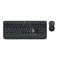 Logitech MK540 Advanced clavier Souris incluse RF sans fil QWERTY US International Noir, Blanc