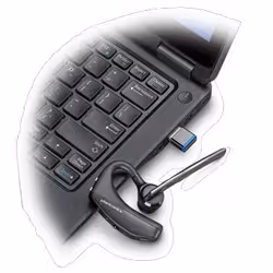 POLY VOYAGER 5200 UC Casque Crochets auriculaires Bluetooth Noir (206110-101) - Vue supplémentaire 3