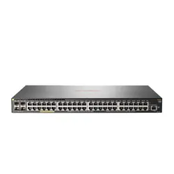 HPE Aruba Networking Aruba 2930F 48G PoE+ 4SFP Géré L3 Gigabit Ethernet (10/100/1000) Connexion Ethernet, supportant l'alimentation via ce port (PoE) 1U Gris
