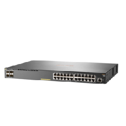 Hewlett Packard Enterprise Aruba 2930F 24G PoE+ 4SFP+ Géré L3 Gigabit Ethernet (10/100/1000) Connexion Ethernet, supportant l'alimentation via ce port (PoE) 1U Gris (JL255A)