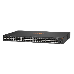 Hewlett Packard Enterprise Aruba 6100 48G 4SFP+ Géré L3 Gigabit Ethernet (10/100/1000) 1U Noir