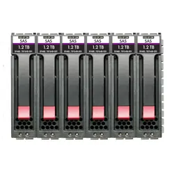 HPE MSA 10.8TB SAS 12G Enterprise 10K SFF (2.5in) M2 3yr Wty 6-pack HDD Bundle