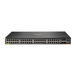 Aruba 6200F 48G Class4 PoE 4SFP+ 370W Géré L3 Gigabit Ethernet (10/100/1000) Connexion Ethernet, supportant l'alimentation via ce port (PoE) 1U Noir