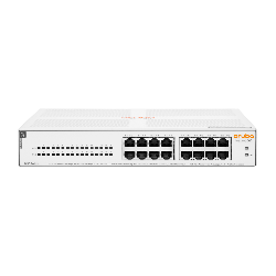 Aruba Instant On 1430 16G Class4 PoE 124W Non-géré L2 Gigabit Ethernet (10/100/1000) Connexion Ethernet, supportant l'alimentation via ce port (PoE) 1U Blanc