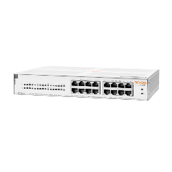 Aruba Instant On 1430 16G Class4 PoE 124W Non-géré L2 Gigabit Ethernet (10/100/1000) Connexion Ethernet, supportant l'alimentation via ce port (PoE) 1U Blanc