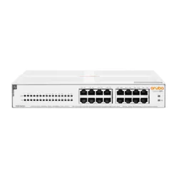 Aruba Instant On 1430 16G Class4 PoE 124W Non-géré L2 Gigabit Ethernet (10/100/1000) Connexion Ethernet, supportant l'alimentation via ce port (PoE) 1U Blanc