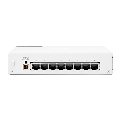 Aruba Instant On 1430 8G Class4 PoE 64W Non-géré L2 Gigabit Ethernet (10/100/1000) Connexion Ethernet, supportant l'alimentation via ce port (PoE) Blanc