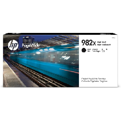 HP Cartouche d’encre noir PageWide 982X grande capacité authentique (T0B30A)