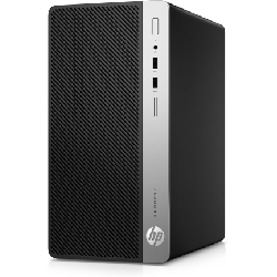 HP ProDesk 400 G4 i3-7100 Micro Tower Intel® Core™ i3 4 Go 500 Go HDD DOS gratuit PC Noir, Argent