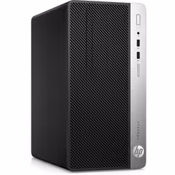 HP ProDesk 400 G4 i5-7500 Micro Tower 4 Go 500 Go HDD DOS gratuit PC Noir, Argent - Vue supplémentaire 3
