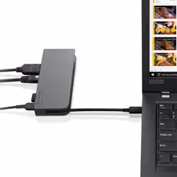 Lenovo 4X90S92381 station d'accueil Avec fil USB 3.2 Gen 1 (3.1 Gen 1) Type-C Gris - Vue supplémentaire 4