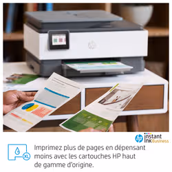 HP OfficeJet Pro Imprimante tout-en-un 8023, Impression, copie, scan, fax, Chargeur automatique de documents de 35 feuilles; Numérisation vers e-mail; Impression recto-verso (1KR64B) - Vue supplémentaire 10