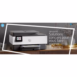 HP OfficeJet Pro Imprimante tout-en-un 8023, Impression, copie, scan, fax, Chargeur automatique de documents de 35 feuilles; Numérisation vers e-mail; Impression recto-verso (1KR64B) - Vue supplémentaire 3