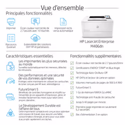 HP LaserJet Enterprise M406dn 1200 x 1200 DPI A4 - Vue supplémentaire 10