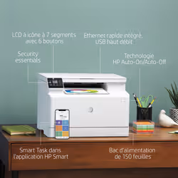 HP Color LaserJet Pro Imprimante multifonction M182n, Impression, copie, numérisation, Eco-énergétique; Sécurité renforcée - Vue supplémentaire 12