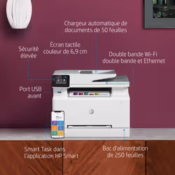 HP Color LaserJet Pro Imprimante multifonction M282nw, Impression, copie, numérisation, Impression USB en façade; Numérisation vers e-mail; Chargeur automatique de documents déroulé de 50 feuilles - Vue supplémentaire 15