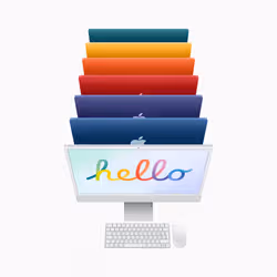 PC de bureau Apple iMac (2021) 24" 256 Go Rose (MGPM3FN/A) - Vue supplémentaire 6