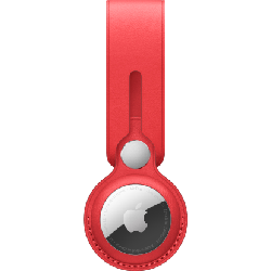 Lanière AirTag - Cuir - Rouge