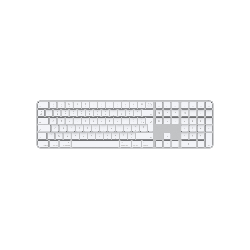 Apple Magic clavier USB + Bluetooth AZERTY Français Aluminium, Blanc