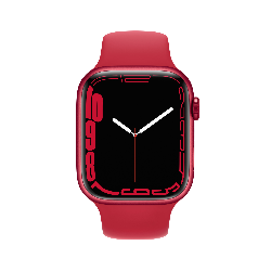 Apple Watch Series 7 OLED 45 mm Numérique Écran tactile Rouge Wifi GPS (satellite)