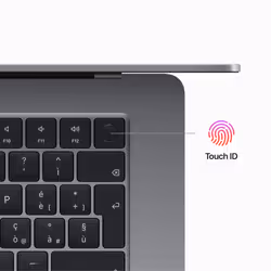 Apple MacBook Air Ordinateur portable 38,9 cm (15.3") Apple M M2 8 Go 512 Go SSD Wi-Fi 6 (802.11ax) macOS Ventura Gris - Vue supplémentaire 4