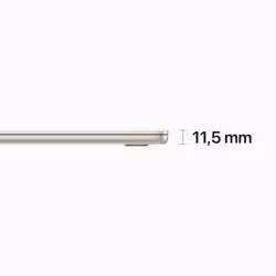 Apple MacBook Air 38,9 cm (15.3") Apple M M2 8 Go 256 Go SSD Beige - Vue supplémentaire 3