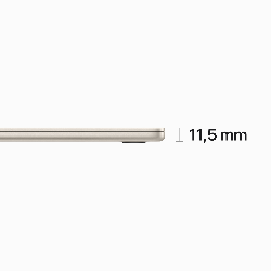Apple MacBook Air 38,9 cm (15.3") Apple M M2 8 Go 512 Go SSD Beige