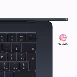 Apple MacBook Air Ordinateur portable 38,9 cm (15.3") Apple M M2 8 Go 256 Go SSD Wi-Fi 6 (802.11ax) macOS Ventura Marine - Vue supplémentaire 4