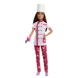 Barbie - Poupée Cheffe Pâtissière - Poupée Mannequin - 3 ans et +