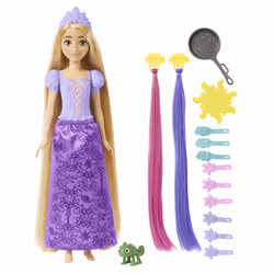 Disney Princess Disney – Princesses Disney – Poupée Raiponce Chevelure Fabuleuse - Vue supplémentaire 7