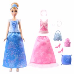 Disney Princess Princesses Disney – Poupée Cendrillon et Tenues - Vue supplémentaire 6