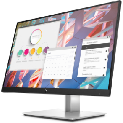 HP E-Series E24 G4 23.8" Full HD LCD Noir, Argent