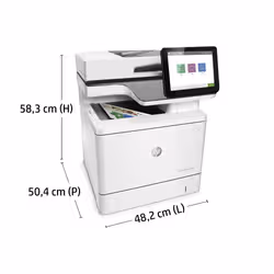 HP Color LaserJet Enterprise Imprimante multifonction M578dn, Impression, copie, numérisation, télécopie (en option), Impression recto-verso; Chargeur automatique de documents de 100 feuilles; Éco-énergétique - Vue supplémentaire 8