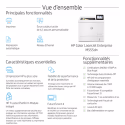 HP Color LaserJet Enterprise M555dn, Imprimer, Itinérance; Impression recto-verso Éco-énergétique; Sécurité renforcée - Vue supplémentaire 12