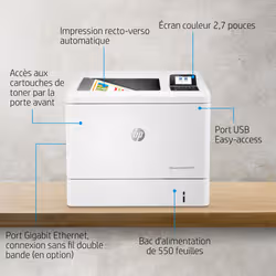 HP Color LaserJet Enterprise M554dn Printer Couleur 1200 x 1200 DPI A4 - Vue supplémentaire 10